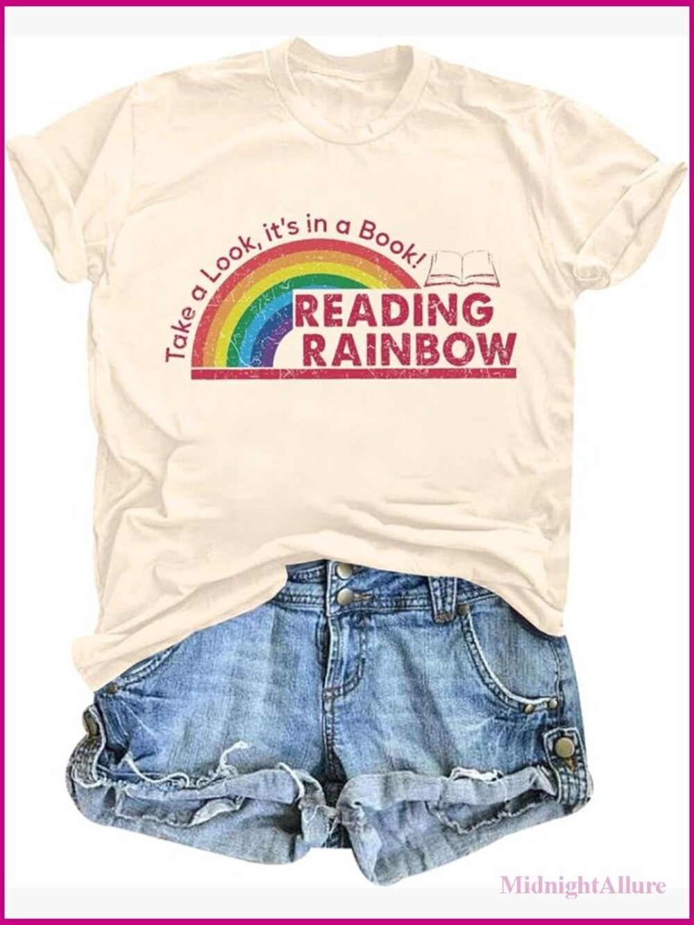 Take a Look It's in a Book T-Shirt Funny Book Lover Tee Teacher Gift Top